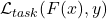 \mathcal{L}_{task}(F(x), y)