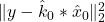 \|y - \hat{k}_0 * \hat{x}_0\|_2^2