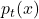 p_t(x)