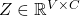 Z \in \mathbb{R}^{V \times C}