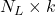 N_L \times k