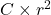 C \times r^2